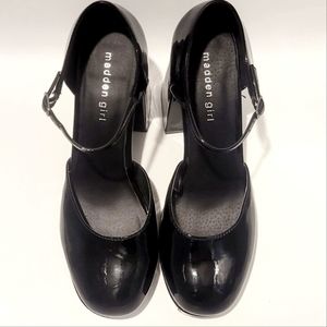 Steven Madden Black Platform Heels